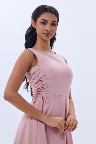 فستان كريب كورسيه