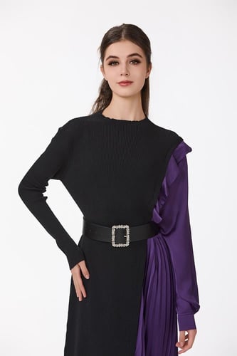 فستان استرتش مع ستان