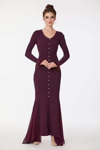 فستان صوف استريتش