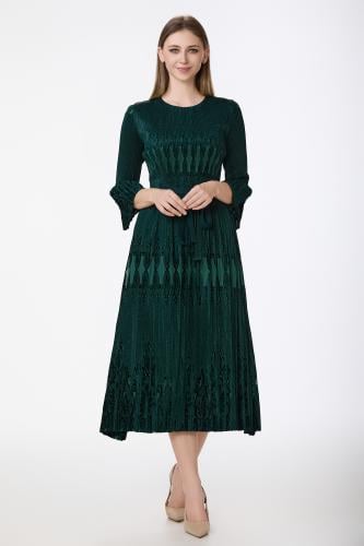 فستان اخضر بليسية