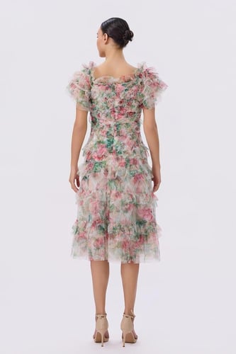 فستان كرانيش ميدي