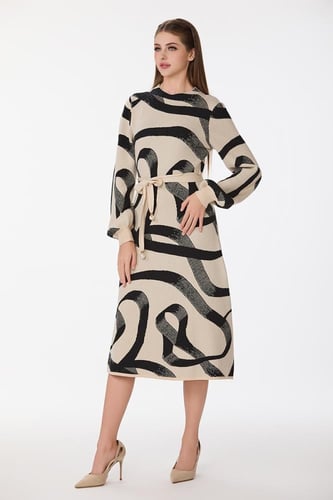 فستان صوف استريتش