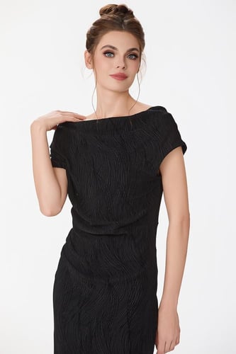 فستان لوريكس طبع مخمل