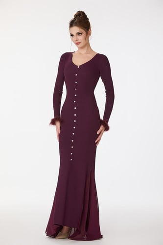 فستان صوف استريتش