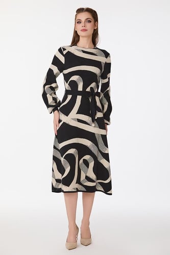 فستان صوف استريتش