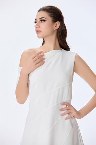 فستان كريب ناعم