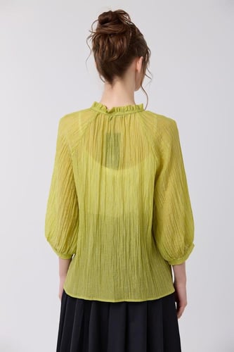 بلوزة شيفون كبوي مع كريستال