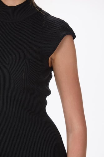 فستان صوف ناعم استريتش