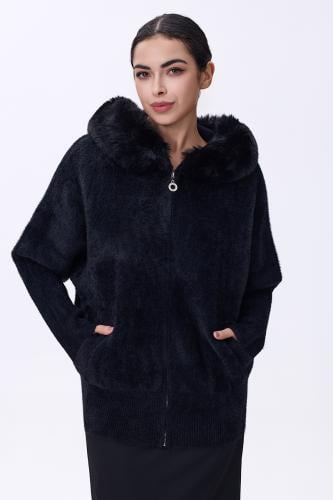 جاكيت فرو اسود