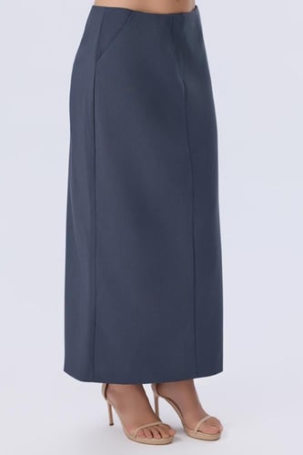 تنورة رصاصي غامق