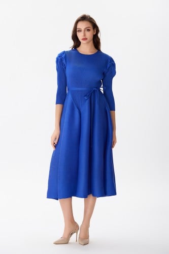 فستان بليسية أزرق