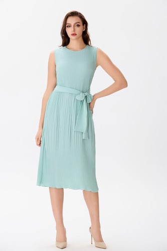 فستان مؤلف من قطعتين بليسية