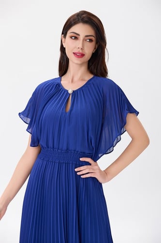 فستان بليسية أزرق ملكي