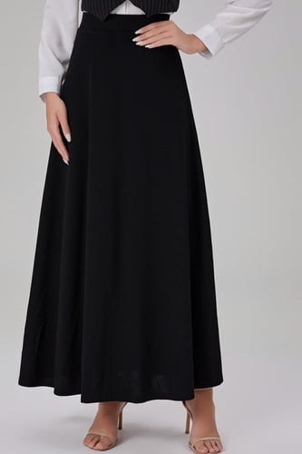 تنورة كريب استرتش كلوش