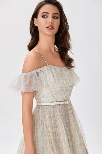 فستان تول قصة كورسية