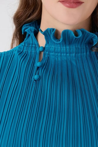 فستان بليسية ازرق