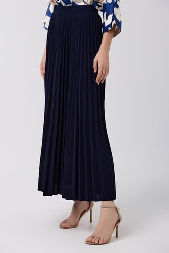 تنورة كلوش مكسر كحلي