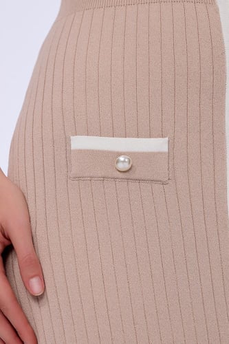 فستان استريتش باودر بينك