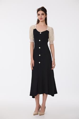 فستان استرتش مع دانتيل