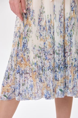 فستان شيفون بنقشة الورود