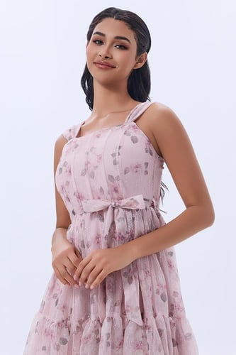 فستان شيفون بقصة كورسيه