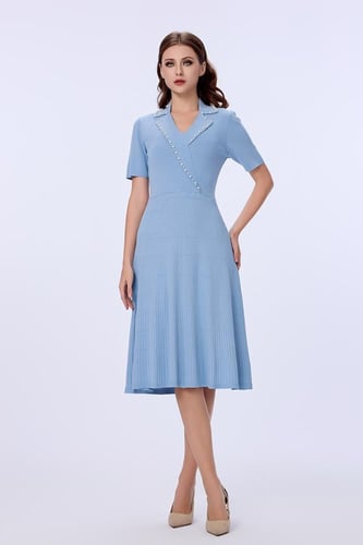 فستان سماوي استرتش