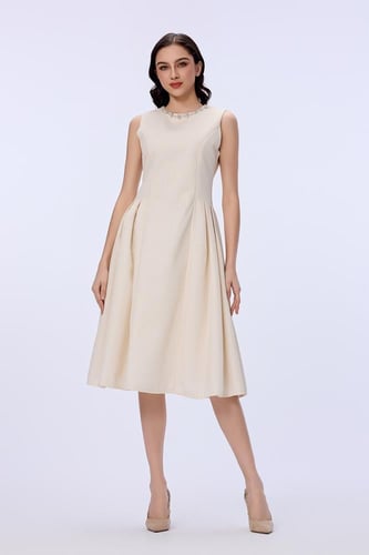 فستان كريب بيكيه