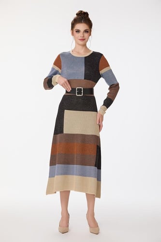 فستان صوف استرتش