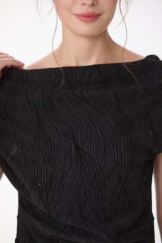 فستان لوريكس طبع مخمل