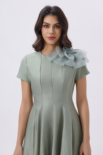 فستان قصير تركوازي | Prando