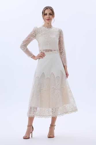 طقم دانتيل بيج