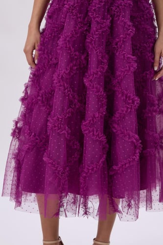 فستان بنفسجي