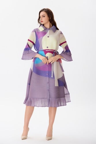 فستان بليسية متعدد الألوان