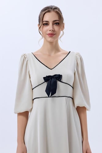 فستان كلوش كريب