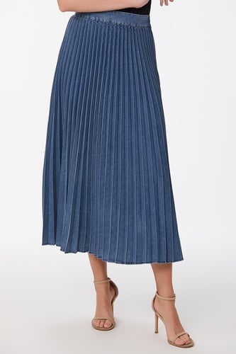 تنورة جينز بليسيه