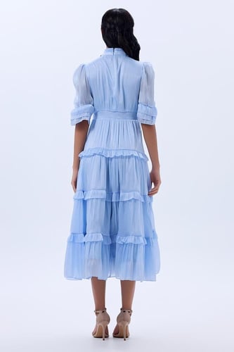 فستان شيفون مع كريستال