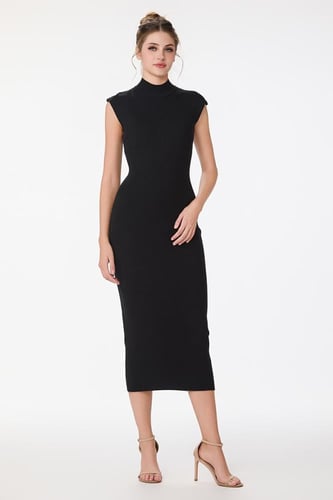 فستان صوف ناعم استريتش