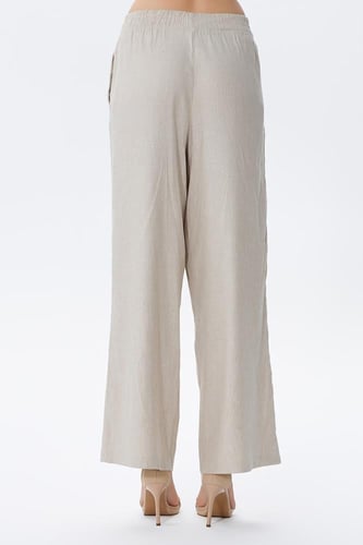 بنطلون وسيع بيج