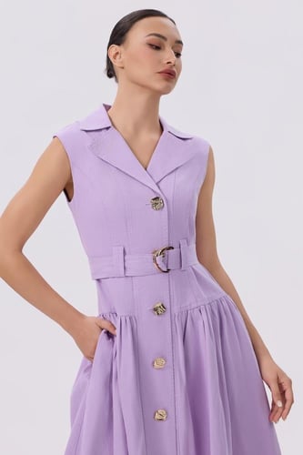 فستان موف ميدي