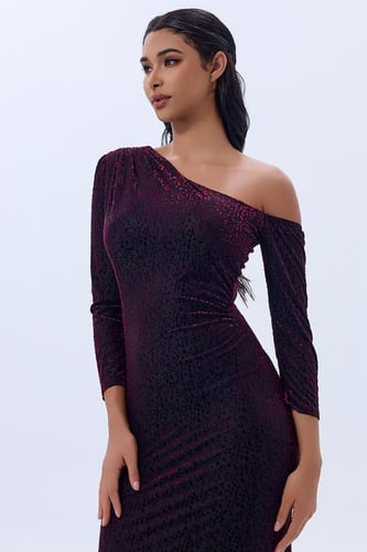 فستان تول بنقشة الفهد