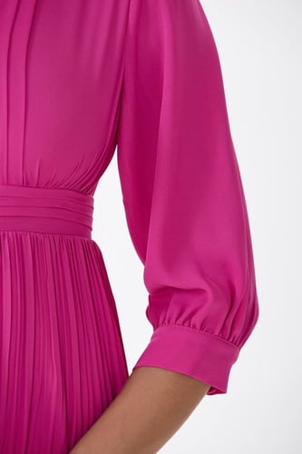 فستان شيفون فوشيا