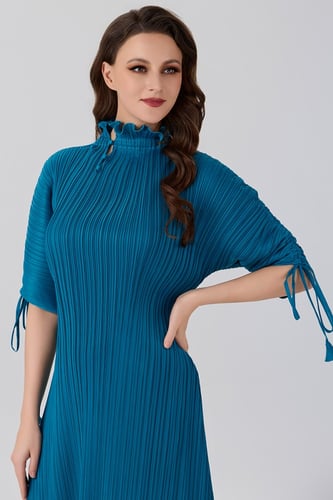 فستان بليسية ازرق