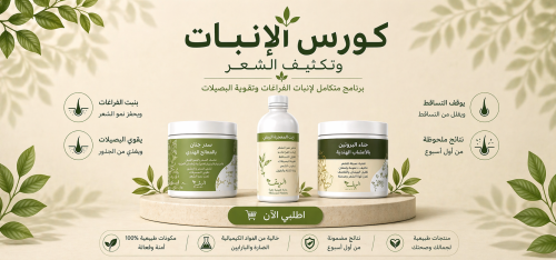 عرض كورس الانبات كامل سدر المعالج-حناء البروتين -ز...
