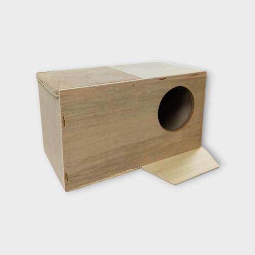 Box size:3 BIRD NEST صندوق عش خشب لطيور الزينة