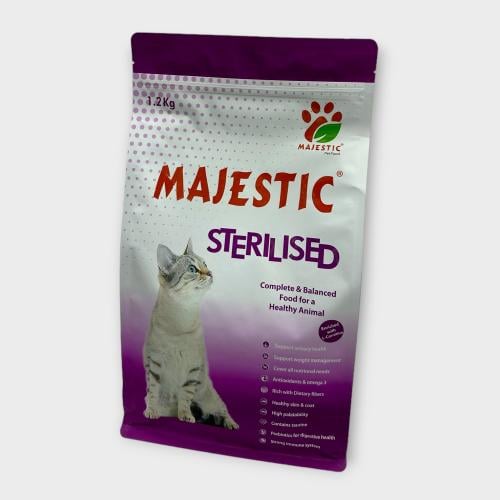 MAJESTIC STERILISED 1.2KG أكل قطط جاف