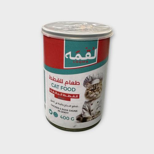 LOQMA ADULT chicken & duck chunk in gravy 400g معل...