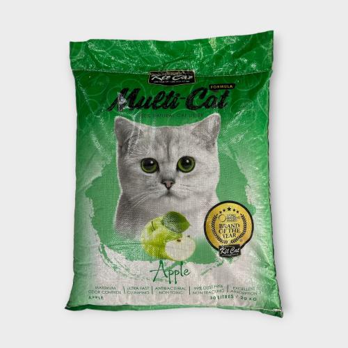 CAT LITTER Kit Cat MultiCat KC4112 Apple 20KG كيت...