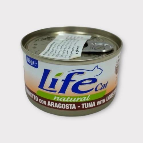 Life cat TUNA with LOBSTER 85g معلبات أكل قطط