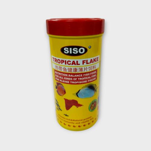 SISO TROPICAL FLAKE 100G/500ML FISH FOOD أكل لأسما...