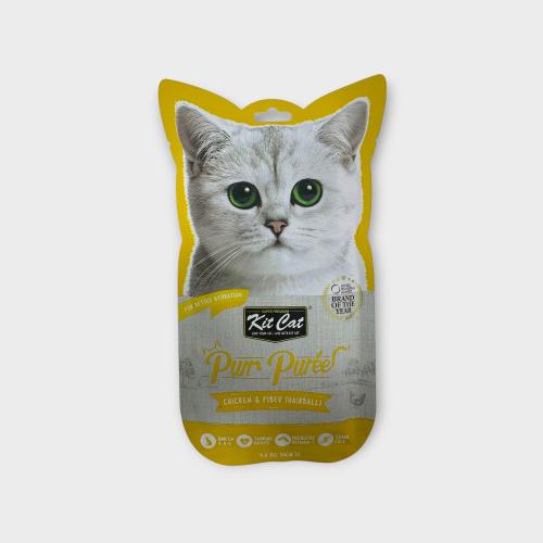 Kit Cat Purr Puree KC881 CHICKEN & FIBER (HAIRBALL...